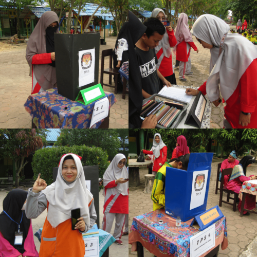 SMP Negeri Binaan Khusus Kota Dumai Gelar Pemilihan Ketua dan Wakil Ketua OSIS Periode 2023-2024