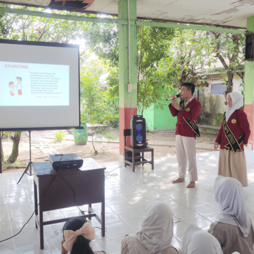Duta Sekolah Siaga Kependudukan SMP Binaan Khusus Dumai Sosialisasikan Program Pelajar Peduli Stunting