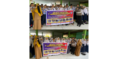 SMP Negeri Binaan Khusus Kota Dumai Terima Kunjungan Police Go To School dari Sat Lantas Polres Dumai
