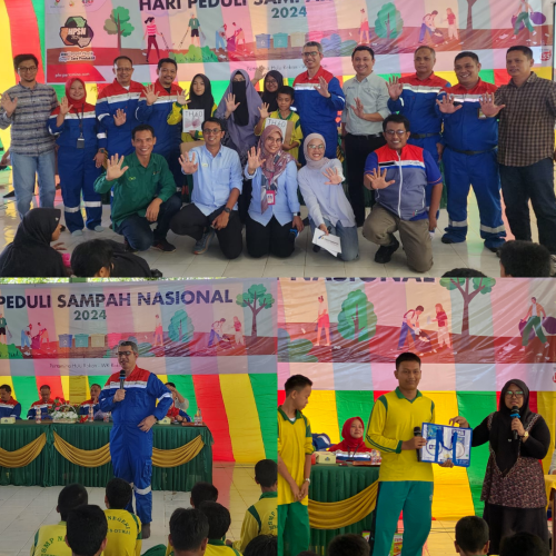 Kunjungan Pertamina Hulu Rokan dan Bank Sampah Pematang Pudu Duri dalam Rangka Hari Peduli Sampah Nasional Tahun 2024