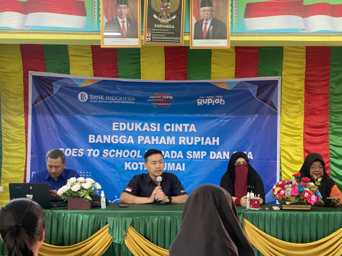 SMP Negeri Binaan Khusus Kota Dumai Terima Kunjungan Edukasi Cinta Bangga Paham Rupiah dari Bank Indonesia