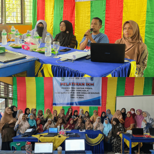 SMP Negeri Binaan Khusus Kota Dumai Adakan Pelatihan IKM Projek Penguatan Profil Pancasila untuk Guru