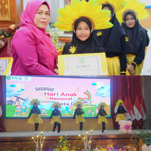 SMP Negeri Binaan Khusus Raih Juara 1 Lomba Jingle SAPA 129 pada Peringatan HAN ke-40 Kota Dumai