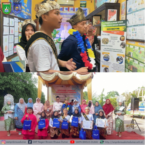 SMP Negeri Binaan Khusus Kota Dumai Sambut Kunjungan Deputi BKKBN RI dalam Penilaian Sekolah Siaga Kependudukan