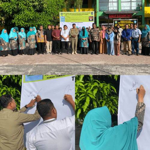 SMP Negeri Binaan Khusus Kota Dumai Gelar Deklarasi Anti Kekerasan dan Perundungan